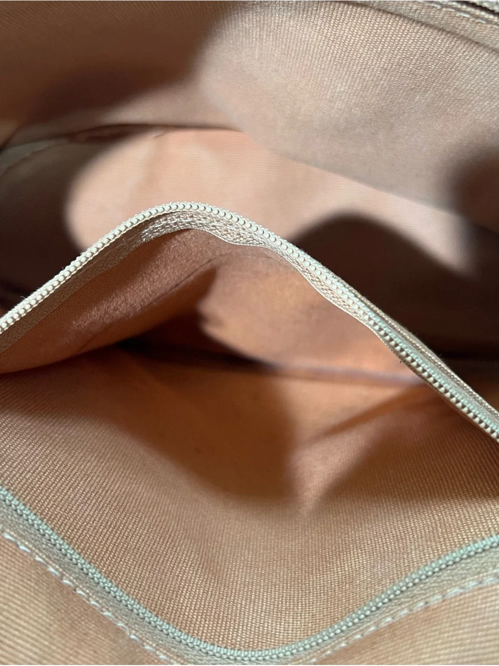 Vtg IL BISONTE Tan Leather Crossbody / Satchel Shoulder Bag Italy